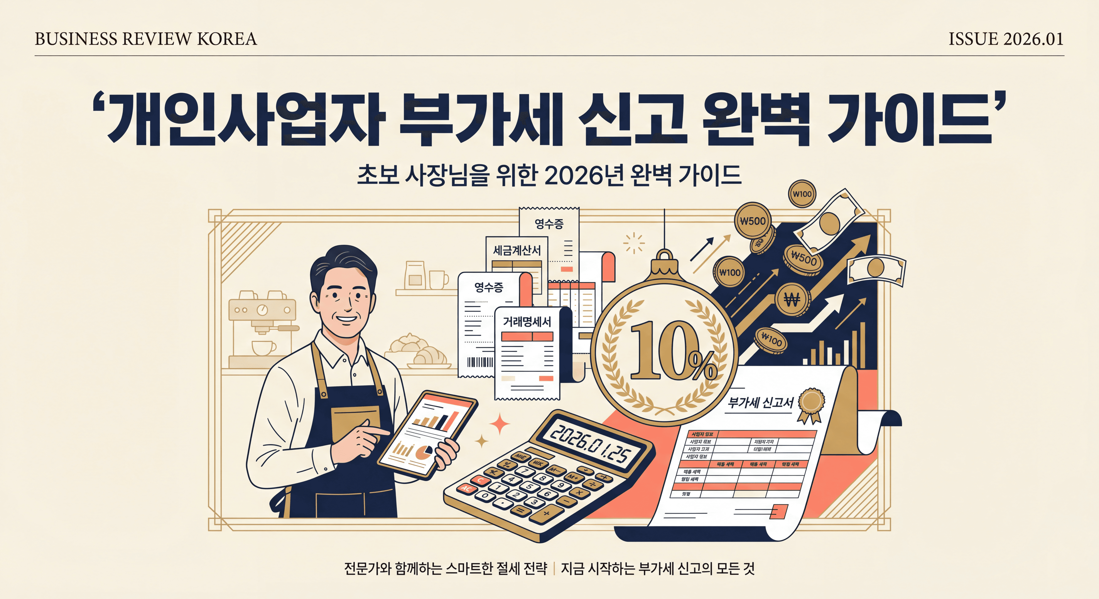 개인사업자 부가세 신고, 처음 하는 사장님을 위한 완벽 가이드 (2026년 기준)