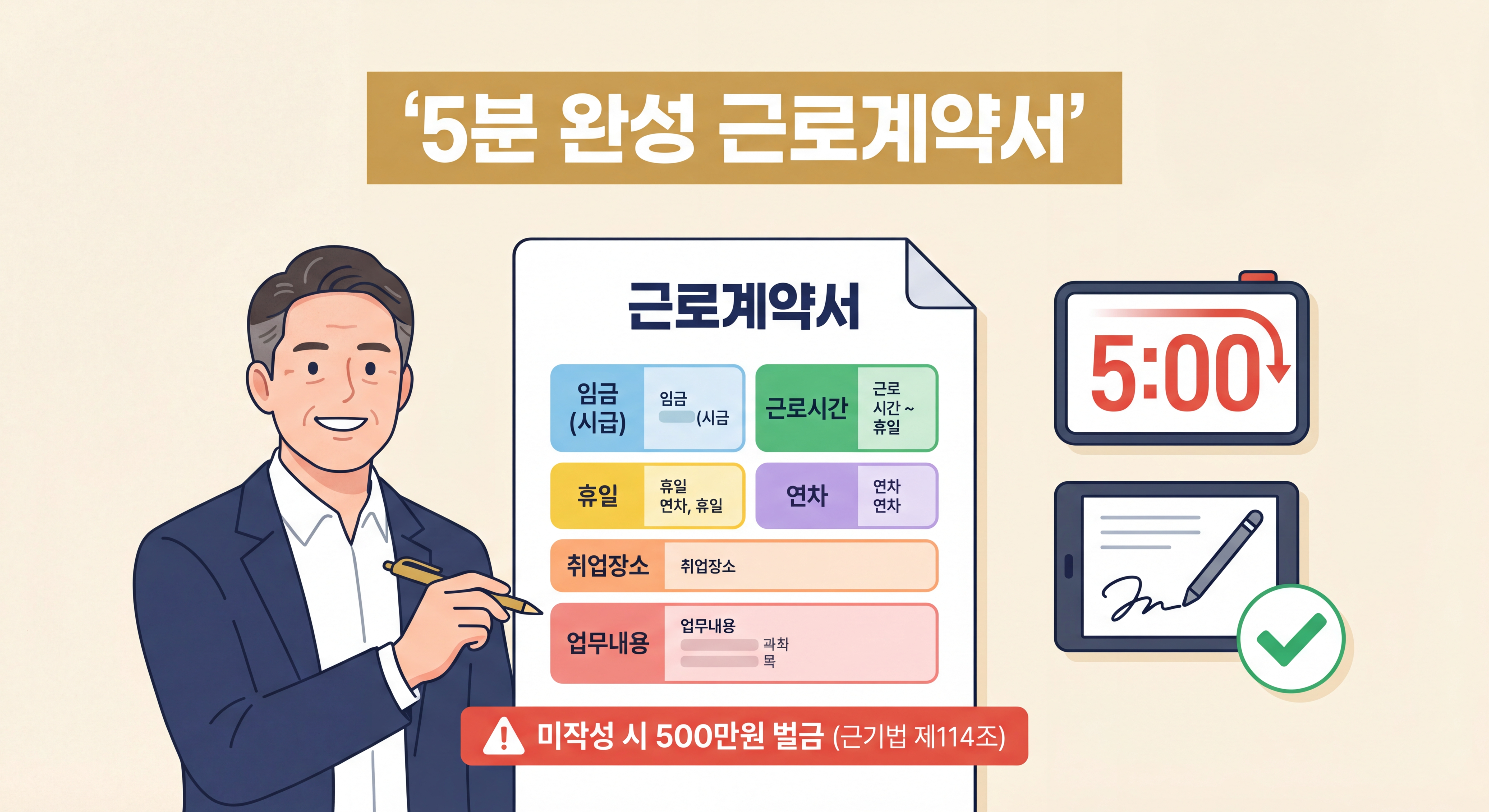 근로계약서 5분 완성 가이드