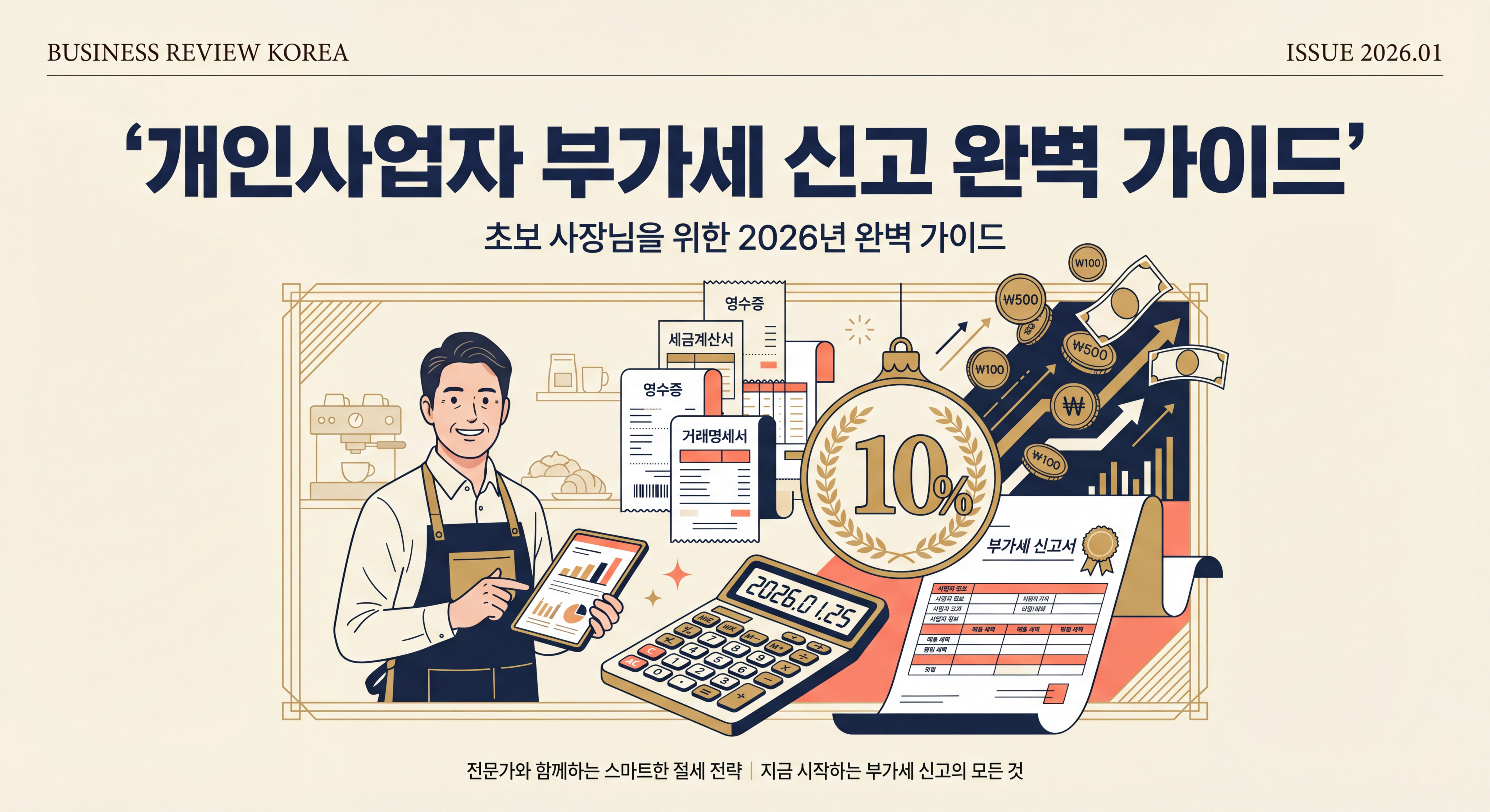 부가세 신고 초보 가이드 히어로 이미지